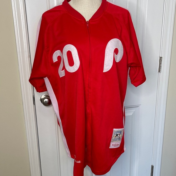 MLB Mitchell & Ness Philadelphia Phillies #20 Baseball Jersey New Mens Size 48 - Picture 2 of 8